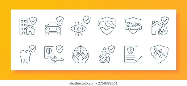 Winter set icon. Deer head, snow globe house, snow shovel, winter hat, ski goggles, christmas tree, igloo shelter, candle flame, thermometer cold, snowflake symbol, snowman figure, mountain landscape