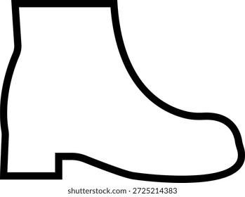 Ícone de sapato de inverno, representando calçado de tempo frio para neve e uso ao ar livre. Ideal para moda, design sazonal, uma silhueta sólida, comércio eletrônico, aplicativos, web, infográficos e projetos de varejo.