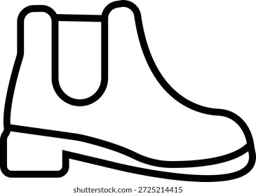 Ícone de sapato de inverno, representando calçado de tempo frio para neve e uso ao ar livre. Ideal para moda, design sazonal, uma silhueta sólida, comércio eletrônico, aplicativos, web, infográficos e projetos de varejo.