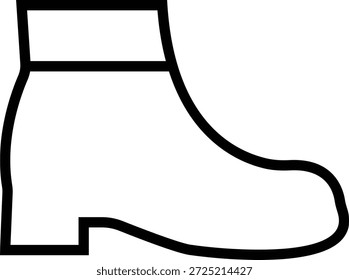 Ícone de sapato de inverno, representando calçado de tempo frio para neve e uso ao ar livre. Ideal para moda, design sazonal, uma silhueta sólida, comércio eletrônico, aplicativos, web, infográficos e projetos de varejo.
