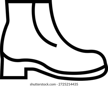 Ícone de sapato de inverno, representando calçado de tempo frio para neve e uso ao ar livre. Ideal para moda, design sazonal, uma silhueta sólida, comércio eletrônico, aplicativos, web, infográficos e projetos de varejo.