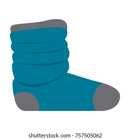 Winter shoe isolated on white background, Vector illustration