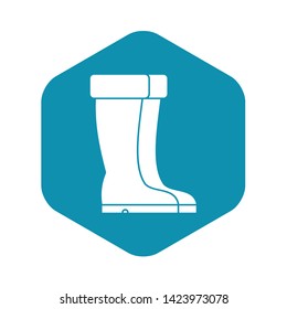 Winter shoes icon in simple style on a white background vector illustration