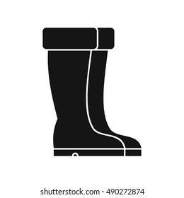 Winter shoes icon in simple style on a white background vector illustration
