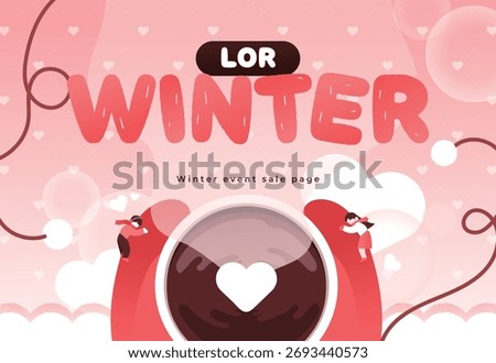 Winter Shopping Event Typography Template