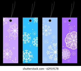 Winter shopping tags