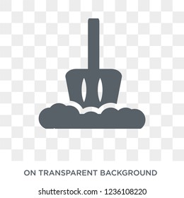 winter Shovel icon. winter Shovel design concept from Winter collection. Simple element vector illustration on transparent background.