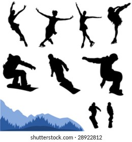 winter silhouette