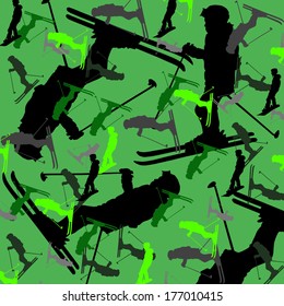winter ski background