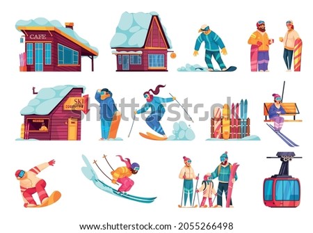 Similar – Image, Stock Photo elevator Ski lift Winter