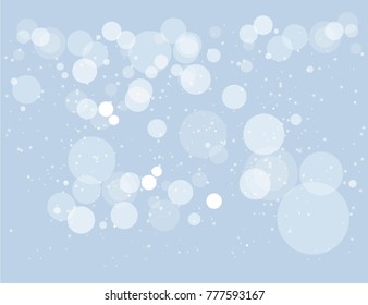 Winter sky with falling snow. Holiday Winter background for Merry Christmas and Happy New Year. Falling snow background. Snowfall background. Vector illustration
