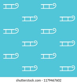winter sled background - vector illustration