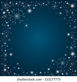 Winter snow abstract background