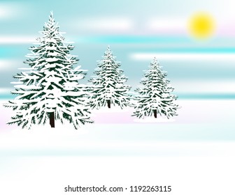 Winter snow background