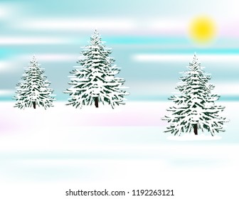 Winter snow background