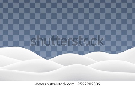 Winter snow background. 3d ground mountain. Vector snowy blue landscape. Ice pile night texture. Hill scene of night land realistic render. White xmas field cartoon drift glacier. Frozen snowbank