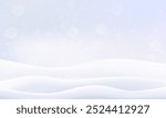 Winter snow background 3d vector. Snowy mountain border for sale. Pastel flake drop to ground. Snowflake pile or snowdrift product stage. Realistic Christmas ice scene with white layers of hill caps.