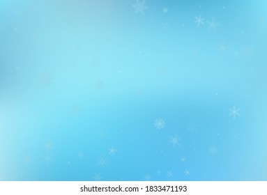 Winter snow background. Falling snowflake vector