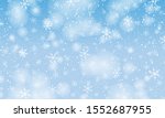 Winter snow background. Vector illustration. Snowfall sky. Christmas background. Falling snow.