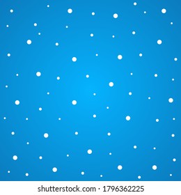 Winter snow background vector illustration. Blue Christmas snowflakes background.
