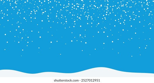 Fondo de nieve de invierno. Vector de nieve, cayendo copo de nieve. Felices Navidades y feliz año nuevo.  