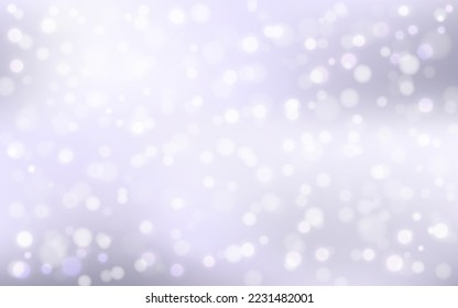 Fondo abstracto de luz suave en invierno y nieve, Vector eps 10 ilustración de partículas de bokeh, Decoración de fondo