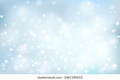 Winter snow bokeh soft light abstract background, Vector eps 10 illustration bokeh particles, Background decoration