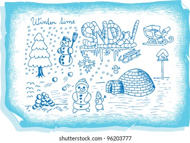 winter and snow collection