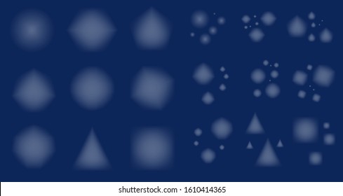 Winter snow crystal drops texture set vector. Realistic snow object for copy space to designer projects.