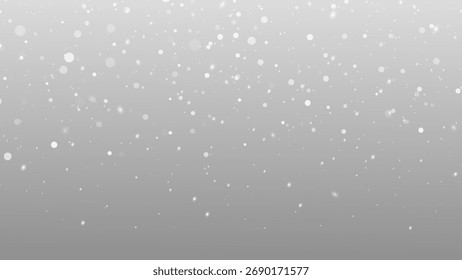 Efecto de nieve de invierno con copos de nieve suaves y brillantes PNG.