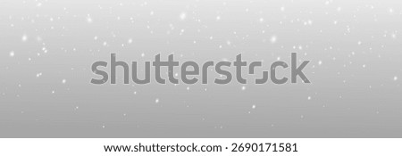 Winter snow effect with soft glowing snowflakes PNG.