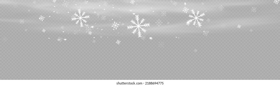 winter and snow with fog. wind and fog. Snow and wind on a transparent background. White gradient decorative element.vector illustration. 