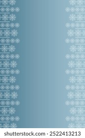 Moldura de neve de inverno. Natal Borda de flocos de neve. Fundo congelado de quadro nevado