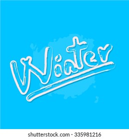 Winter Snow Freeze Text