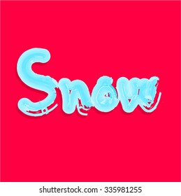 Winter Snow Freeze Text