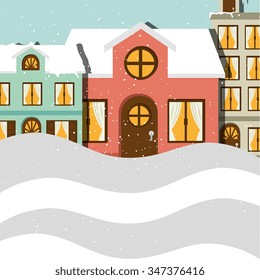Winter and snow graphic design, vector illustration eps10