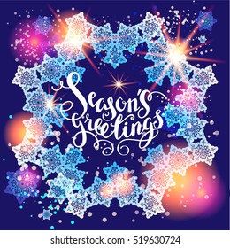 Winter snow greetings