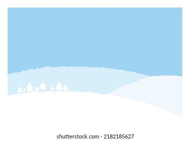 Winterschneeberge, Hintergrund-Illustrationsmaterial