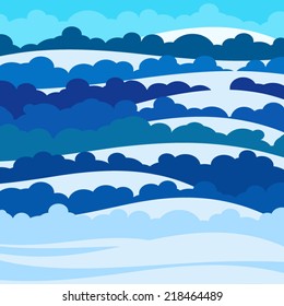 Winter, snow hills or clouds. Or abstract background.