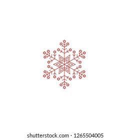 Winter snow icon. Snow icon. Christmas decoration icon.