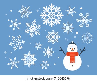 Winter snow illustration