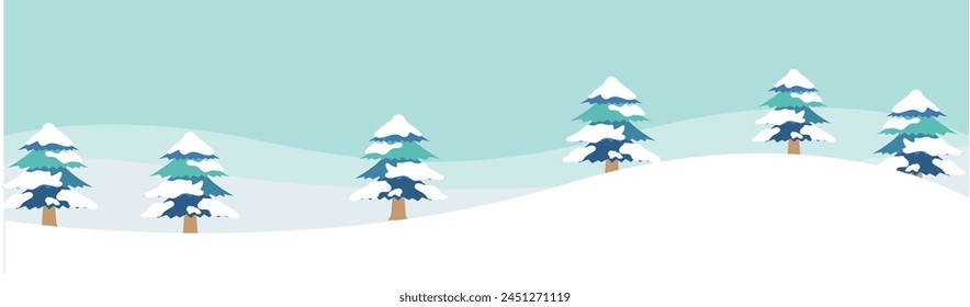 Winter snow mountain illustration background material