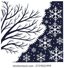 Patrón de nieve de invierno sin fisuras con copos de nieve pesados y manchas de nieve en capas para un concepto de efecto de invierno dramático como patrón de nieve de invierno dramático con copos de nieve pesados y manchas de nieve en capas perfecto para una escena de invierno audaz en Foto de archivo Concepto y espacio vacío en el lado izquierdo, sin texto --ar 7:2 --tile