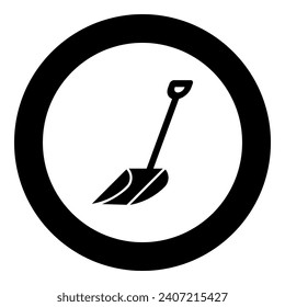 Winterschnee-Schaufenster-Clearingsymbol in kreisrunden, schwarzen Vektorgrafik-Bild in solidem Rahmenstil