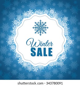 Winter snow or snowflake design, vector illustration eps10