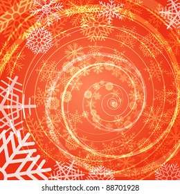 Winterschneesturm, Spiralhintergrund