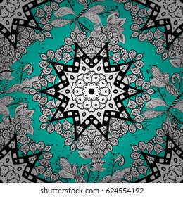 Winter snow texture wallpaper. Christmas gray snowflake pattern. White snowflakes on blue background. Symbol holiday, New Year celebration vector white pattern with white elements.