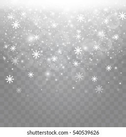 Winter Snow Transparent Background Stock Vector (Royalty Free ...