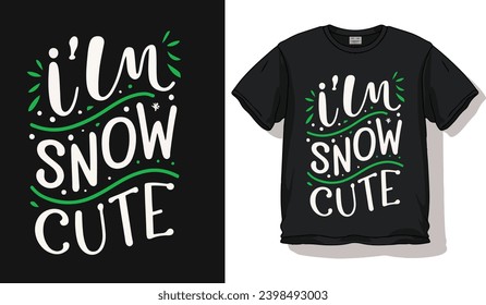 winter snow t-shirt design free vector