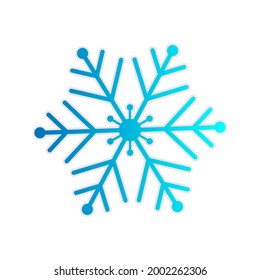 Winterschnee-Vektorsymbol